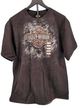 NWT Harley Davidson Men’s L Black Abu Dhabi UAE Graphic T Shirt International